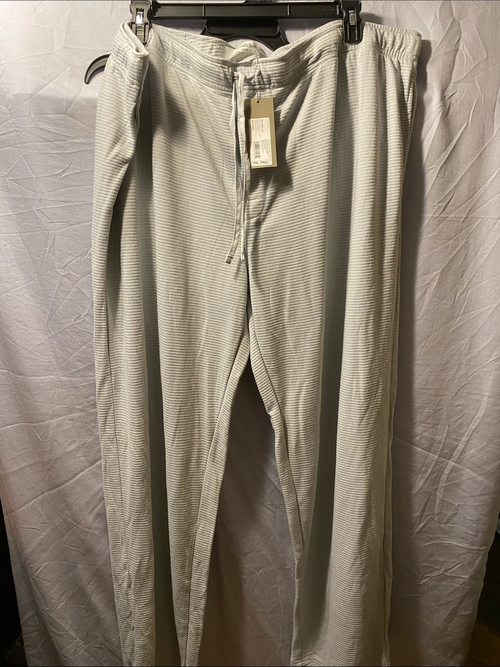 Goodfellow & Co Light Gray Ribbed Drawstring Joggers